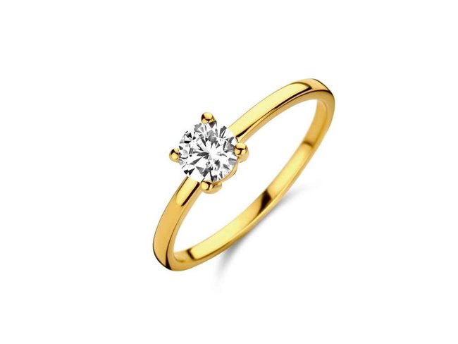 Ring zirkonium - goud 18 kt met zirkonium | You & Me