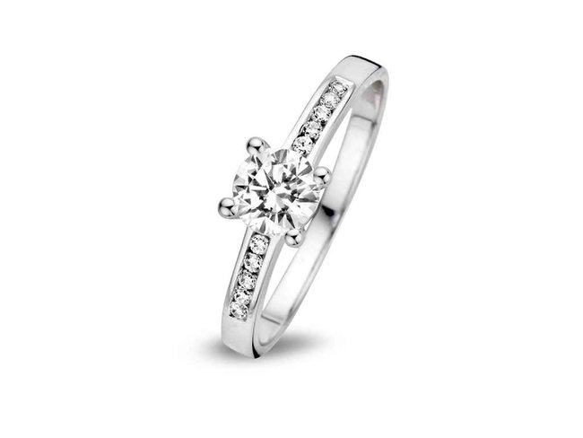 Ring zirkonium - goud 18 kt met zirkonium | You & Me