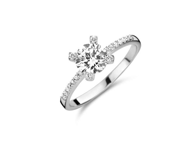 Ring zirkonium - goud 18 kt met zirkonium | You & Me