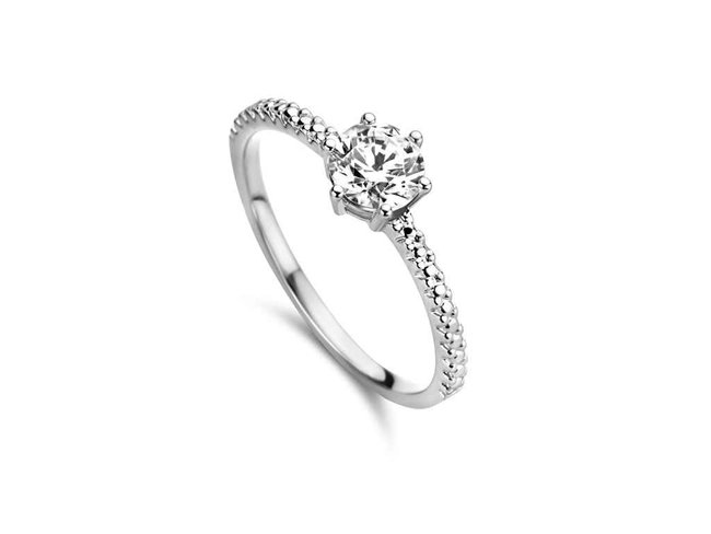 Ring zirkonium - goud 18 kt met zirkonium | You & Me
