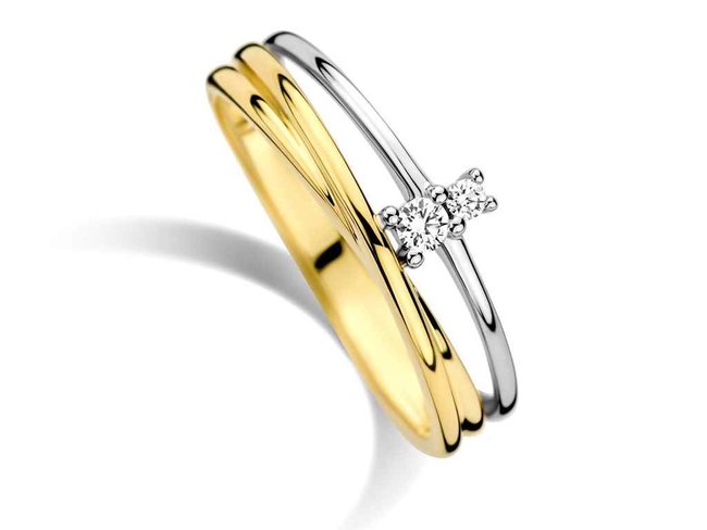 ring briljant - goud 18 kt met briljant | You & Me
