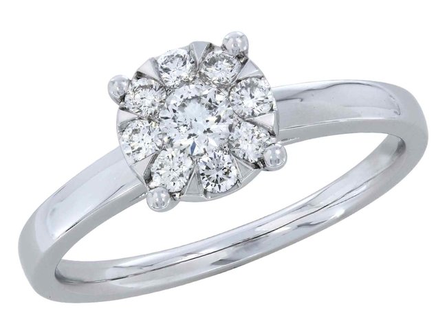 Ring - goud 18 kt met briljant | J&A Collectie