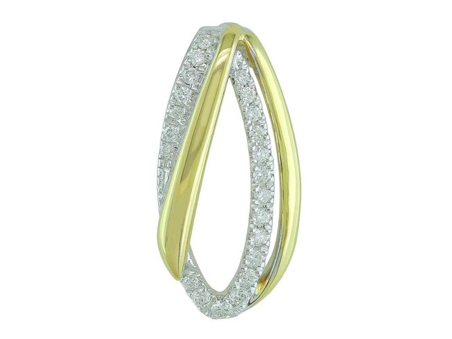 hanger briljant - goud 18 kt met briljant | J&A Collectie