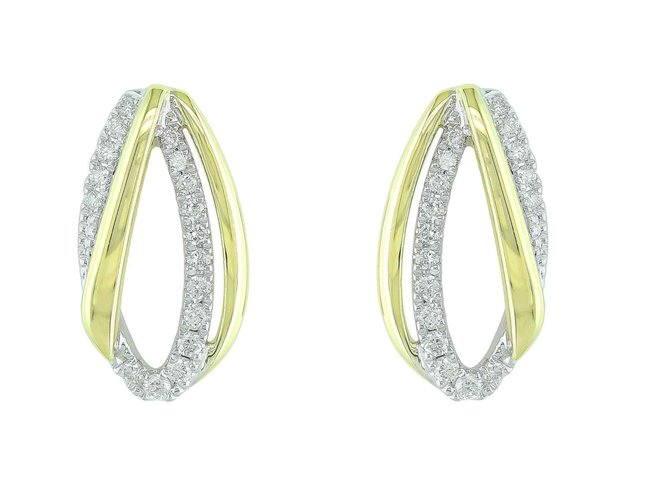 oorring briljant - goud 18 kt met briljant | J&A Collectie