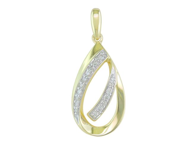 hanger briljant - goud 18 kt met briljant | J&A Collectie