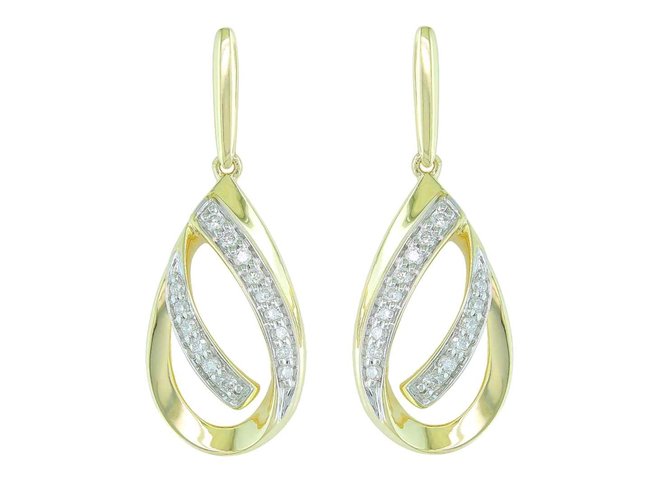 oorring briljant - goud 18 kt met briljant | J&A Collectie