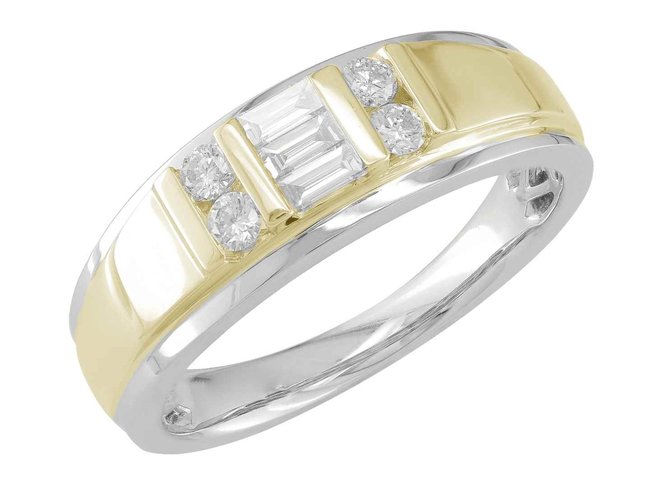 ring heren - goud 18 kt met briljant | J&A Collectie