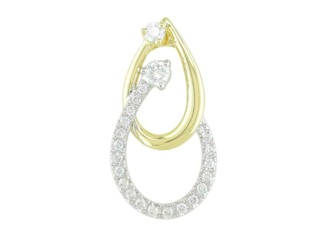 hanger briljant - goud 18 kt met briljant | J&A Collectie