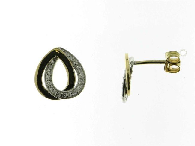 oorring briljant - goud | Taste of Luxury