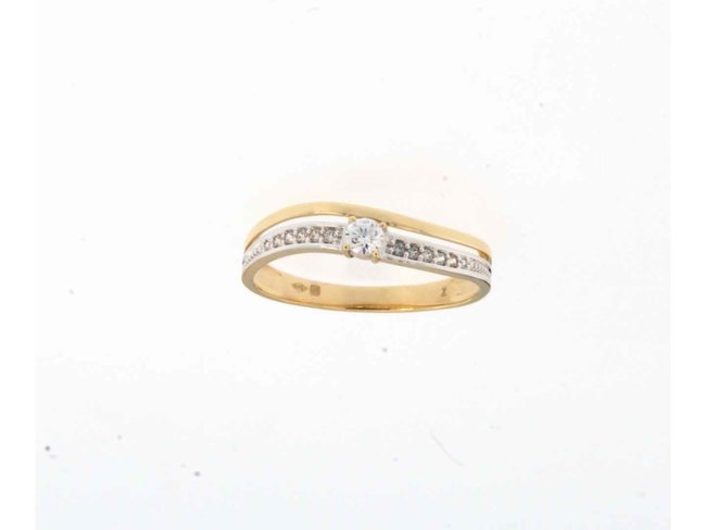 Ring zirkonium - goud | Taste of Luxury