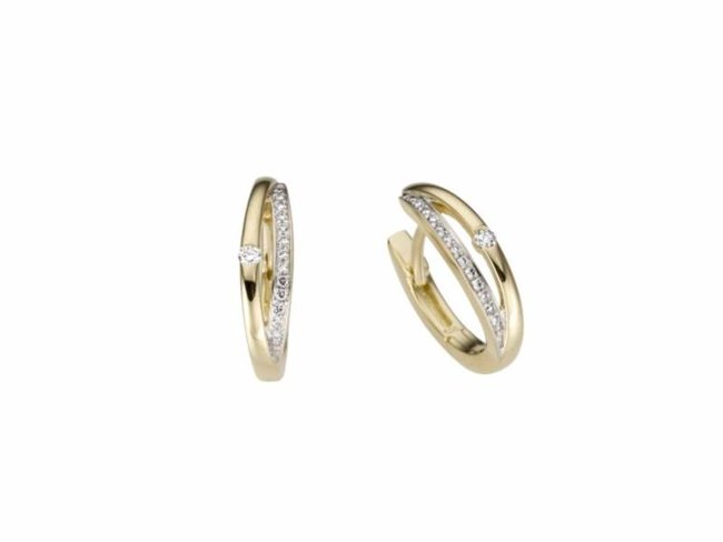 oorring briljant - goud | You & Me