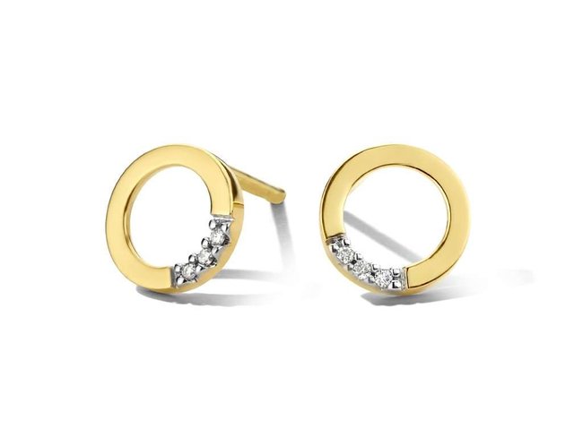 oorring briljant - goud | You & Me