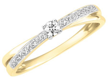 Ring - goud 18 kt met briljant | J&A Collectie