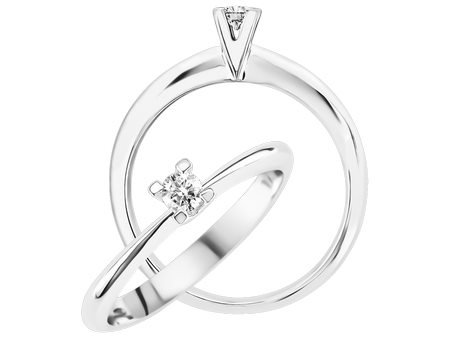 Ring - goud 18 kt met briljant | J&A Collectie