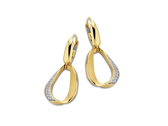 oorring briljant - goud | Femme Adoree