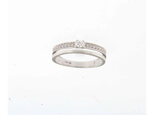 Ring zirkonium - goud 18 kt met zirkonium | Taste of Luxury