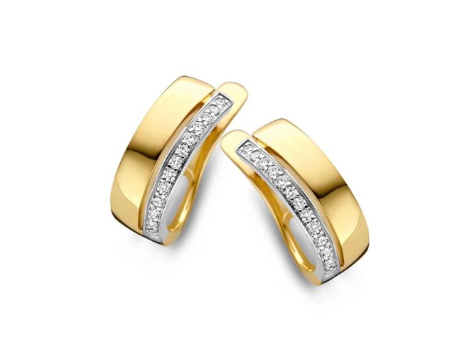oorring briljant - goud | Femme Adoree