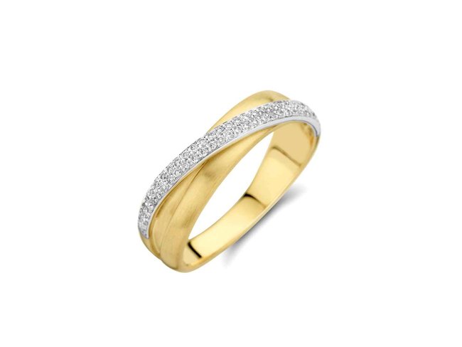 ring briljant - goud | Femme Adoree