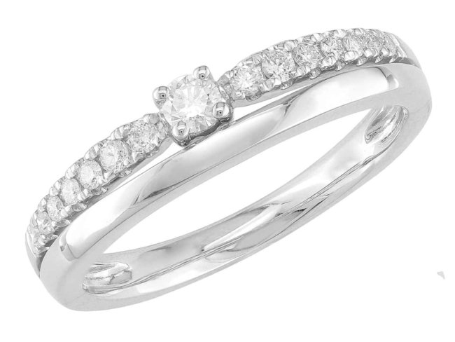 Ring - goud 18 kt met briljant | J&A Collectie