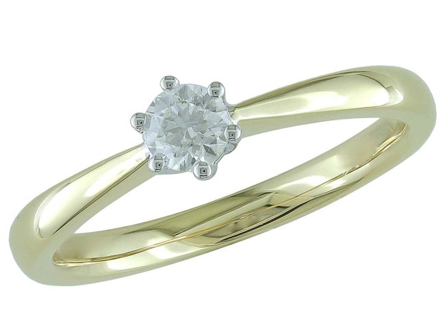 Ring - goud 18 kt met briljant | J&A Collectie