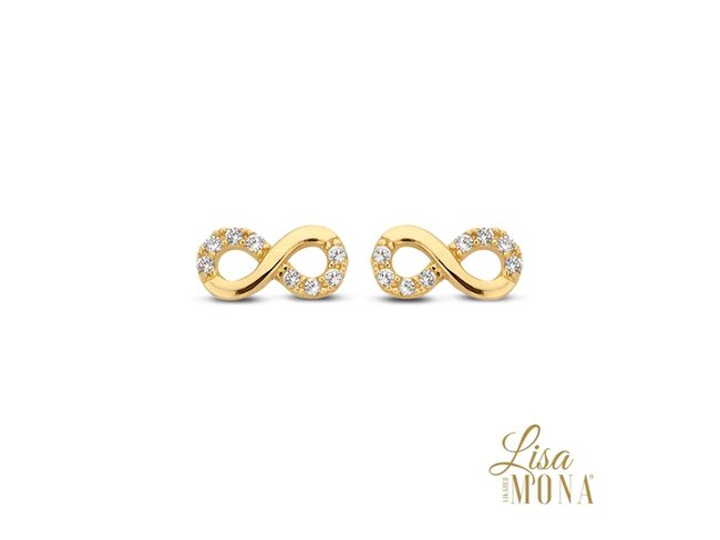 oorring zirkonium - goud 14 kt | LisaMona