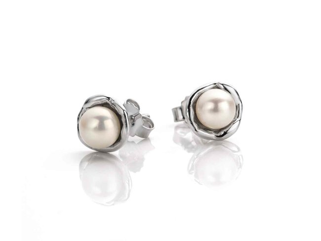 oorring zirkonium - zilver | Mathisse