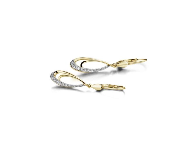 oorring briljant - goud | Taste of Luxury