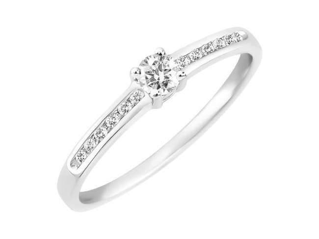 Ring - goud 18 kt met briljant | J&A Collectie
