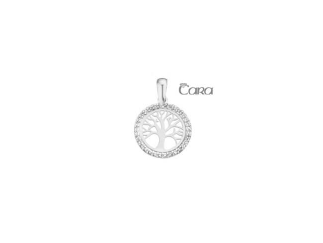 hanger zirkonium - goud | CARA