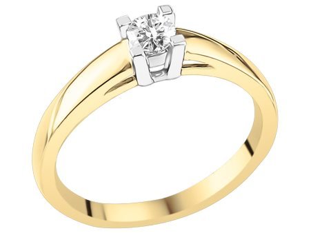 Ring - goud 18 kt met briljant | J&A Collectie