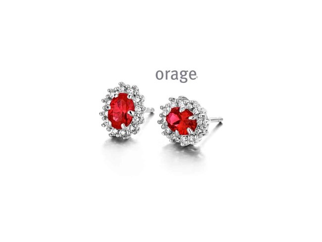 oorring zirkonium - zilver | Orage