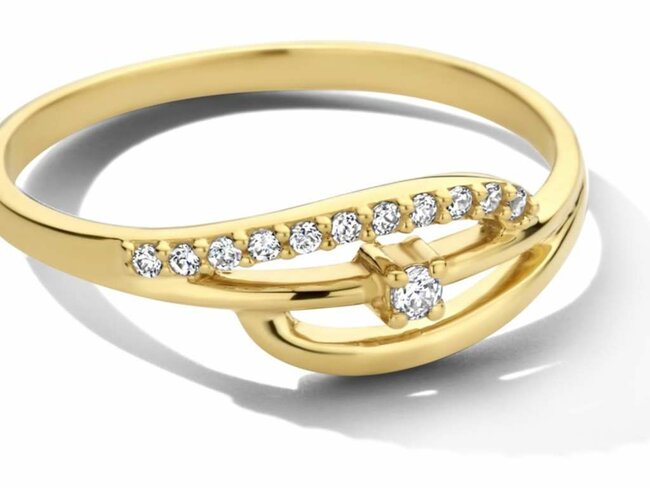 Ring Zirkonium - goud | You & Me