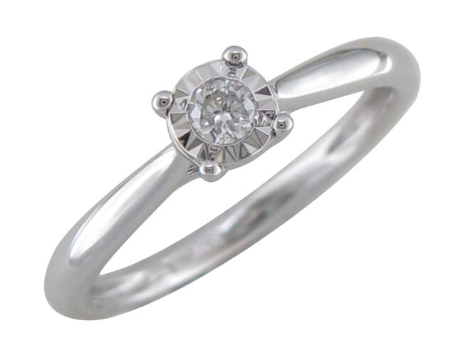 Ring - goud 18 kt met briljant | J&A Collectie