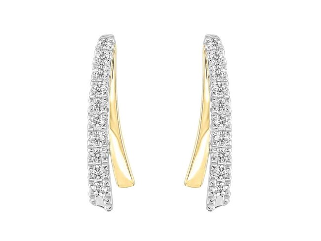 oorring briljant - goud 18 kt met briljant | J&A Collectie