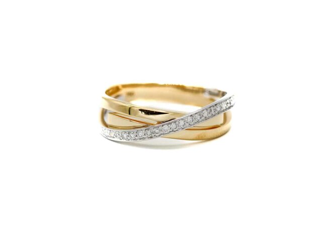 ring briljant - goud | Femme Adoree