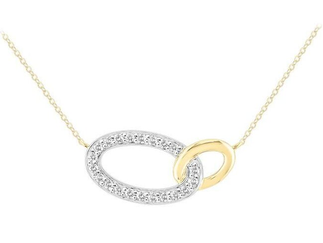 collier briljant - goud 18 kt met briljant | J&A Collectie