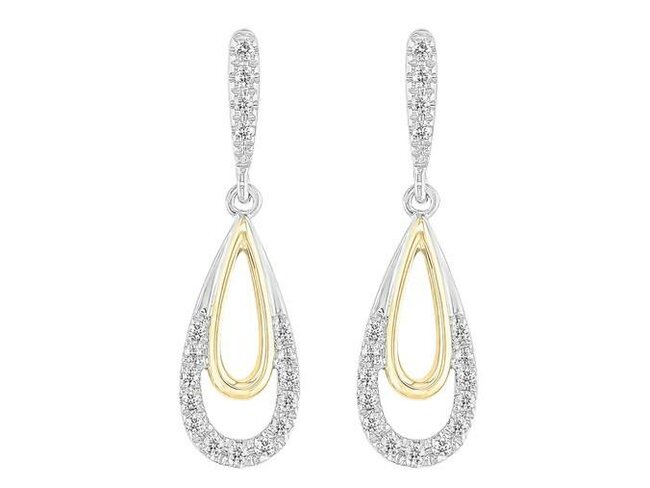 oorring briljant - goud | J&A Collectie