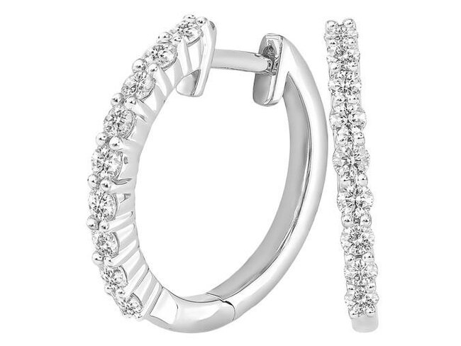 oorring briljant - goud | J&A Collectie
