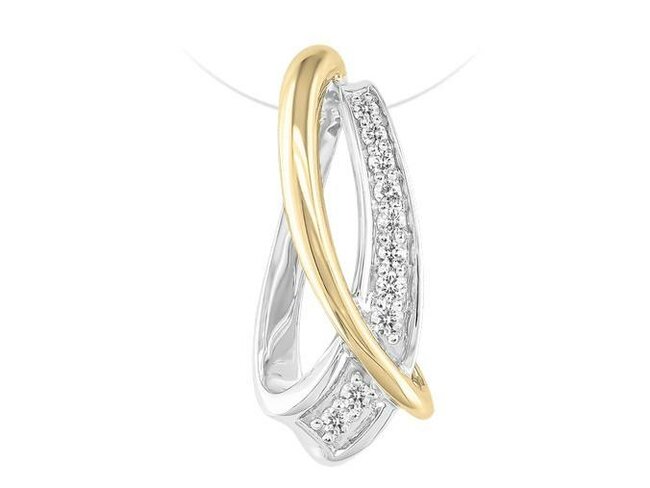 hanger briljant - goud | J&A Collectie