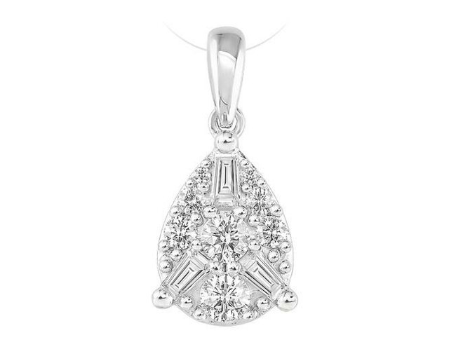 hanger briljant - goud | J&A Collectie