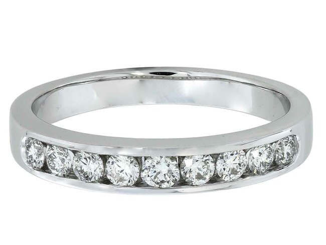 Trouwring briljant - goud 18 kt met briljant | J&A Collectie