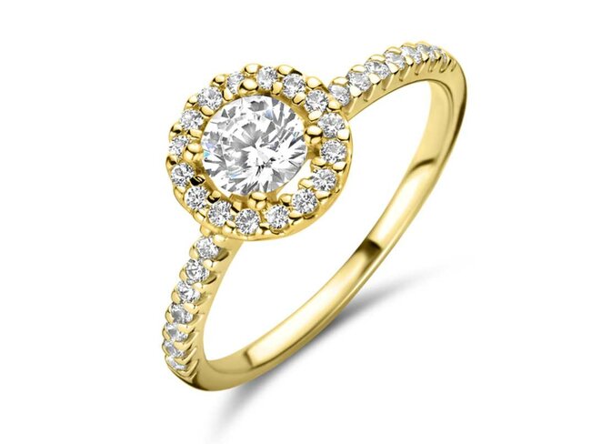 Ring zirkonium - goud | You & Me