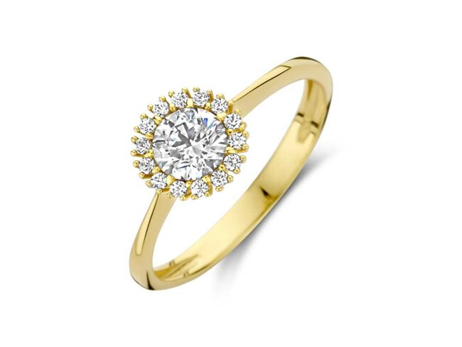 Ring zirkonium - goud | You & Me