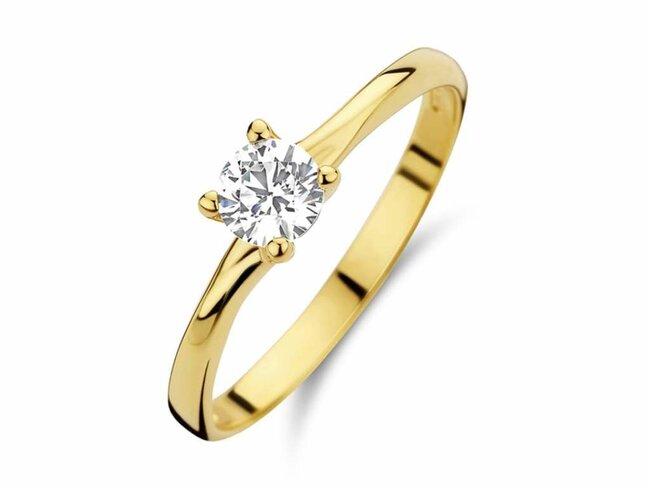 Ring zirkonium - goud | You & Me