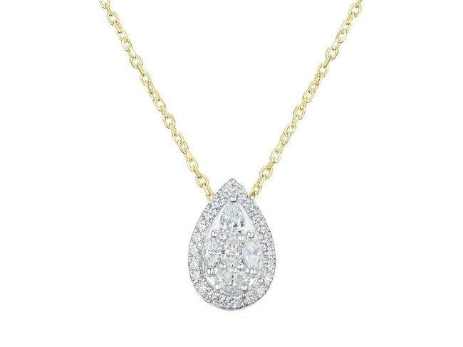 collier briljant - goud | BDB Collection
