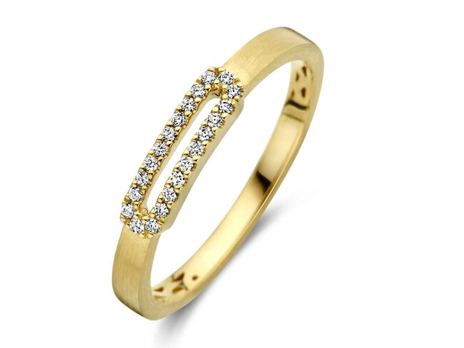 ring briljant - goud | Femme Adoree