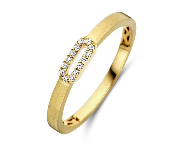 ring briljant - goud | Femme Adoree