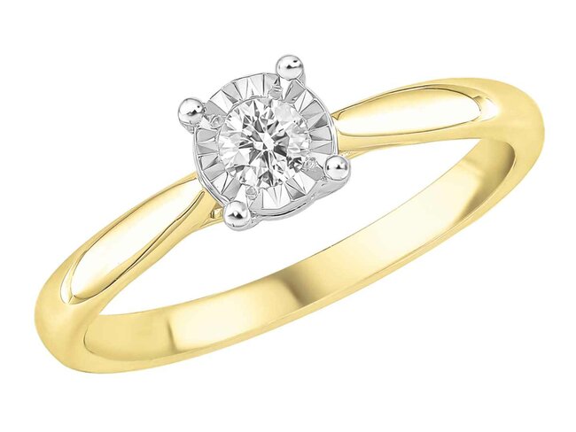 Ring - goud 18 kt met briljant | J&A Collectie