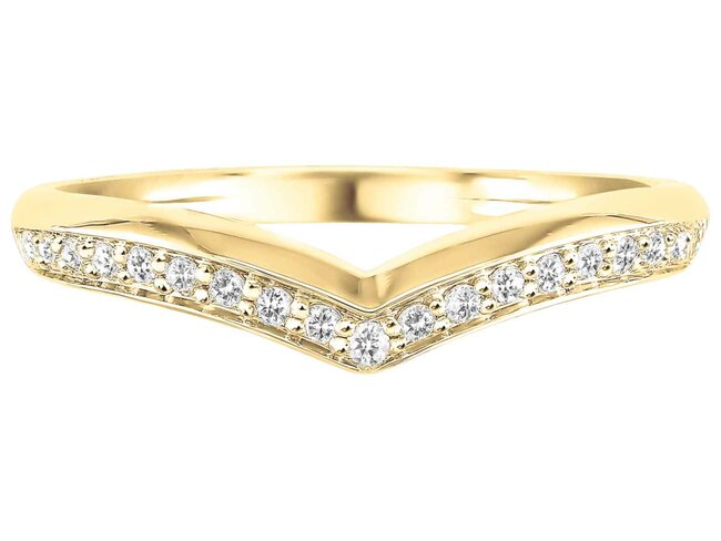 Trouwring briljant - goud 18 kt met briljant | J&A Collectie