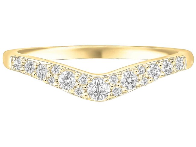Trouwring briljant - goud 18 kt met briljant | J&A Collectie